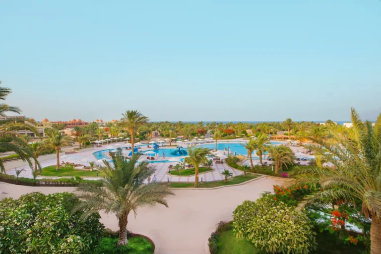 Pharaoh Azur Resort Hurghada uitzicht