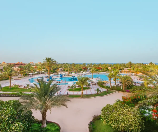 Pharaoh Azur Resort Hurghada uitzicht
