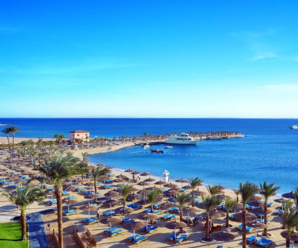 Pickalbatros Aqua Park Resort Hurghada uitzicht op zee